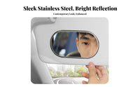 Car Sun Visor Mirror Crystal-Clear Peel-and-Stick Makeup Mirror Shatterproof
