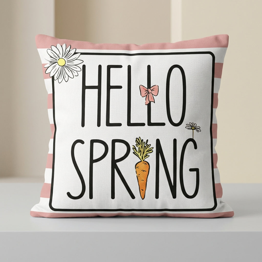 Easter Pillow Cover Cushion Cover Easter Decoration Printed Pattern Soft Decorative Pillow Case for Home, Living Room, Sofa, Bed