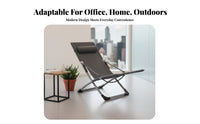 Foldable Single Recliner Cot Multi-Purpose Adjustable Recliner with Mattress Easy Setup Folding Bed robustDuty for Office Workers, Hospital Attendants, Balcony, Indoor, Travel, Camping