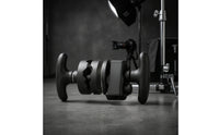 Swivel Clamp with V-Grooves Adjustable Camera Accessory Clamp Compact Mount for Photographers, Videographers, Studio, on-Location Rigging