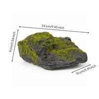 Faux Lichen Rock Realistic Artificial Lichen Rock Fake Mossy Stone Lifelike Decorative for Decorators, Micro Landscape