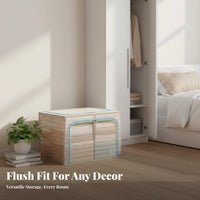 Collapsible Wheeled container Foldable Household Storage Transparent Design