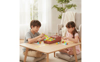 Marble Game with Tongs Tabletop Ball Matching Toy Desktop Sorting Game Interactive Portable for Preschoolers, Classroom