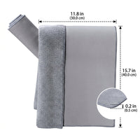Suede Car Drying Towel and 30x40cm Microfibre Cloth, Thickened Microfibre Towel for Glass Cleaning, Lint Plain Weave for Car Washing