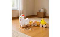 Educational Wooden Duck Pull Toy Parent-Child Interaction Pull-Along Duck Toy Motor Skill Development Screen-Unplugged Play for Toddlers, Babies