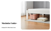 Wheeled Underbed container With casters Household Storage particulateresistant for beneath the bed