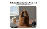 Leopard Print Handbag Autumn Winter Design Soft Leopard Print Tote Soft and Comfortable Faux Handbag for Girls, Daily Use, Casual Outings, Parties