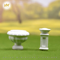 VM 1/64 Flower Pot Miniature Scene Model Hand-painted Resin Ornament