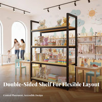 Supermarket Display Rack Adjustable Shelves Supermarket Gondola Shelving Modular Design Gondola Shelving Unit for Retailers, Supermarkets, Living Room