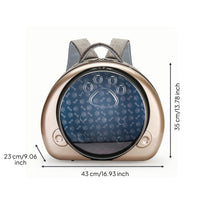 Cat Carrier Backpack with Transparent Window Portable for Walks