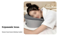 Memory Foam Face Pillow Head and Neck Support Memory Foam Face Cushion Ergonomic Design Spa Bed Pillow for Estheticians, Beauty Salon, Home, Bedroom
