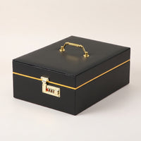 Jewelry Storage Box Travel-Friendly Jewelry Box with Lock Secure for Commuters, Collectors