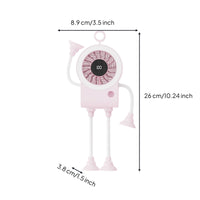 Mini Fan with Suction Cups Portable Alien Desk Fan Cute for Office Workers