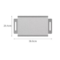 Stainless Steel Serving Tray Food-Grade Platter with Handles for Hosts, Cafe