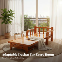 Double-DutyPurpose Single Sleeper Chair Space-Saving Pull-extendable Armchair Bed Foldable Design transformable Sofa Easy Conversion for Apartment Dwellers, Students, Office Workers, Balcony, Small Spaces, Guest Room, Bedroom