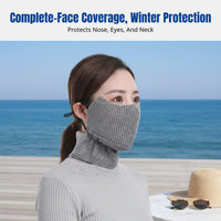Winter Warm Face Cover Thickened, Adult, Dustproof, Breathable, Reusable, Cycling Outdoor