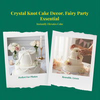 Crystal Ribbon Cake Topper, Elegant Decor, Princess Theme
