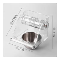 Transparent Design Acrylic Roller Food Dispenser Mentally Stimulating Acrylic Bird Feeder Toy Long-Lasting Parrot Challenge Feeder Easy to Clean for Parrots, Small Birds