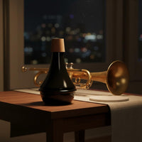 Trumpet Practice Mute Cork Trumpet Mute Lightweight Sound Dampener for Students, Beginners, Apartment Living