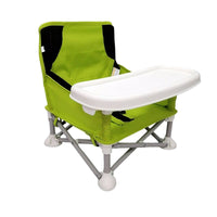 Foldable Kids Chair Metal Frame Children's Tray Chair Cross-Supported