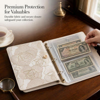 Large Capacity Cash and Commemorative Banknote Collection Album with Detachable Pages