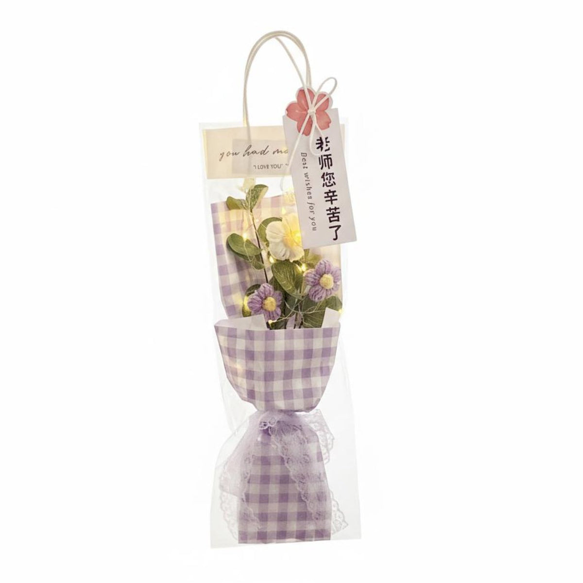 Knitted Sunburst bloom Arrangement Creative Gift Artificial arrangement Long-Lasting