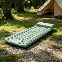 Air Mattress with Built-in Foot Pump Portable Camping Air Mattress Easy to Store Inflatable Sleeping Pad for Backpackers, Tent, Backpacking