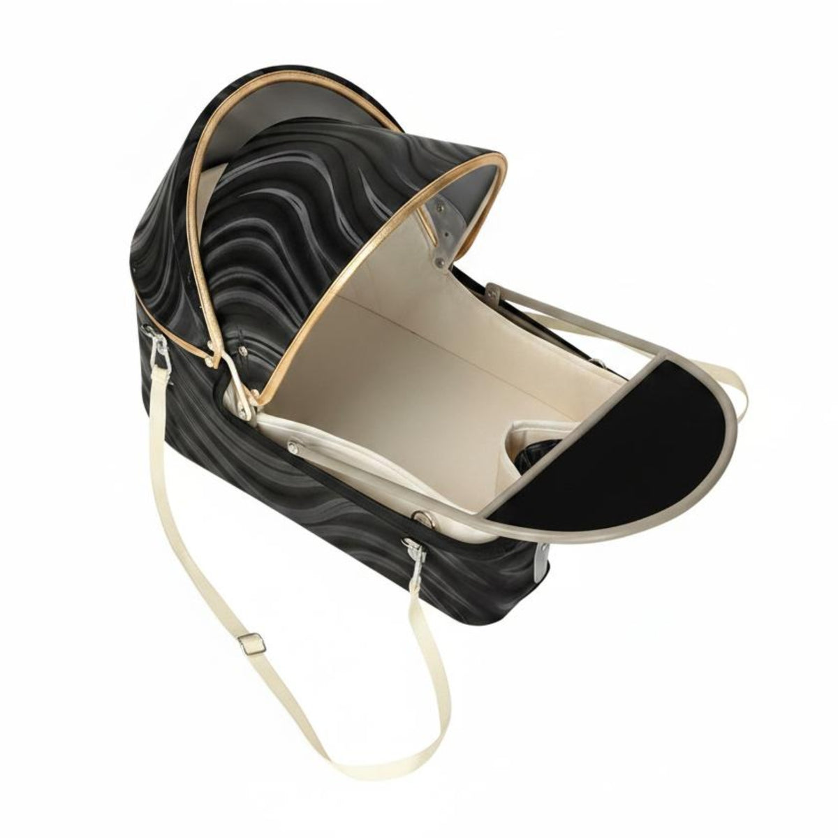 Front Cycle Animal Carrier Stable Front-Mounted Bike Basket Soft Padded Rim for Travel