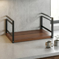 No-Drill Under Desk Hanging Organizer, Open Shelf Storage Rack for Dorm
