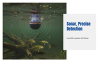 Sonar Fish Finder, Mobile Visual Underwater Detection Device, Ultrasonic Boat Fishing, Lure, Upgraded Edition