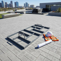 Stamped Pavement Form Reusable Metal & Cement Form Garden Walkway Former for Landscapers, Courtyard
