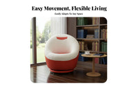 360-Degree Rotation Rotating Flower-Shaped Seat Cute Aesthetic Round frameless Armchair Plush Comfort Indoor Seating Multi-Functional for Children, Students, Apartment Dwellers, Bedroom, study corner, Playroom, Living Room