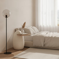 Side Table with Storage Fully Assembled Oval Side Table Modern Nightstand for Living Room, Bedroom, Reading Corner