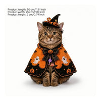 Cat Cape with Front Opening Costume Draped Apparel for, Pets, Photoshoots, Parties