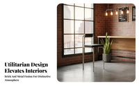 utilitarian design Round Top Backless Stool Commercial Grade Counter Chair With Footrest Seating Furniture Minimalist Design for Bar Owners, Customers, Homeowners, Coffee Shop, Restaurant, Kitchen Island, Living Room
