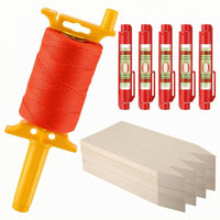 Bricklayer Line Kit High-Visibility Masonry Line Kit Knot-Resistant Tools for Masons, Builders, Bricklaying, Construction Sites, Gardens
