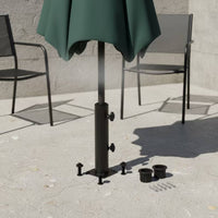 Deck Umbrella Mount Metal Patio Umbrella Base Hardware Adjustable Long-Lasting for Homeowners, Poolside