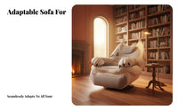Memory Foam Cushion Feline-Shaped Armchair Adjustable Reclining Multi-Function Recliner Oversized Design Lounge Chair 360° Swivel and Rocking for People Seeking Relaxation, Seniors, Home Theater Enthusiasts, Bedroom, Office