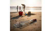 Beach Digging Rake Stainless Steel Digging Fork Rust Resistant Beachcombing Rake for Adults, Kids, Beach, Seaside, Mudflats