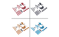 RC Car Parts Kit Anodized Steering Link Rods High Strength Hardware for Hobbyists