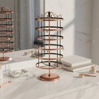Rotating Earring Holder 6-Tier Earring Display Rack Detachable Jewelry Display for Jewelers, Crafters, Retail Displays, Craft Fairs, Boutiques