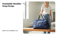 Large Capacity Weekender Bag Airplane Friendly Weekender Duffel Bag Multiple Carrying Options Luggage Tote with Trolley Sleeve for Men, Airport, Beach