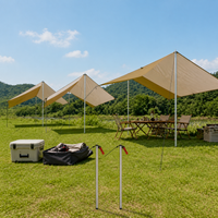 Outdoor Portable Camping Tarp Shelter Sunshade UV Protection Canopy for Picnic and Rain