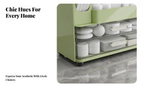 Tiered Cosmetic Case with Drawers Compartmentalized Design for Bedroom, Students