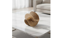 Abstract Circular Sculpture Contemporary Circular Sculpture Geometric Tabletop Accessory for Coffee Table, Living Room