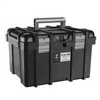 Latch Closure Hard-Shell Tool Box Heavy-Duty Portable Tool Box Reinforced Carry Handle