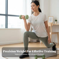 Compact Size Small Exercise Dumbbell Ergonomic Design Fixed Dumbbell Long-Lasting Construction Fitness Equipment Floor-Friendly for Women, Children, Beginners, Home Gym, Dorm Room, Office
