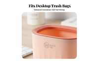 Desktop Trash Can Stylish Appearance Desktop Waste Basket Mini Trash Can Pressure Holder Design Mini Wastebasket Space-Saving