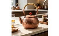 Copper Tea Kettle Handcrafted Copper Kettle Handmade Vessel for Collectors