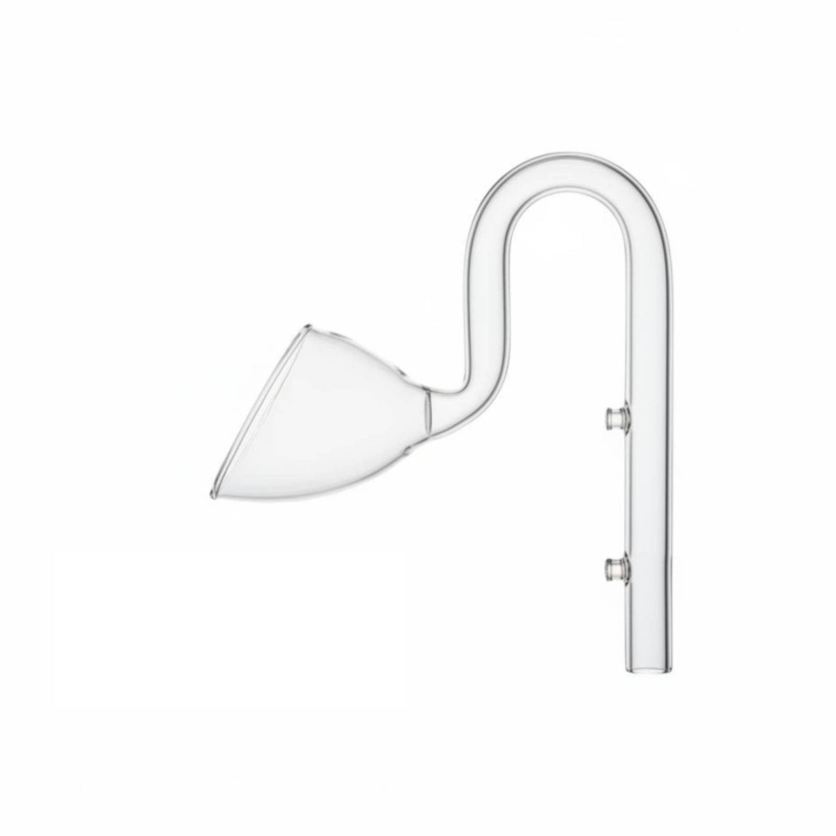 Glass Lily Pipe Highly Transparent Glass Lily Pipe Set Perfectly Transparent